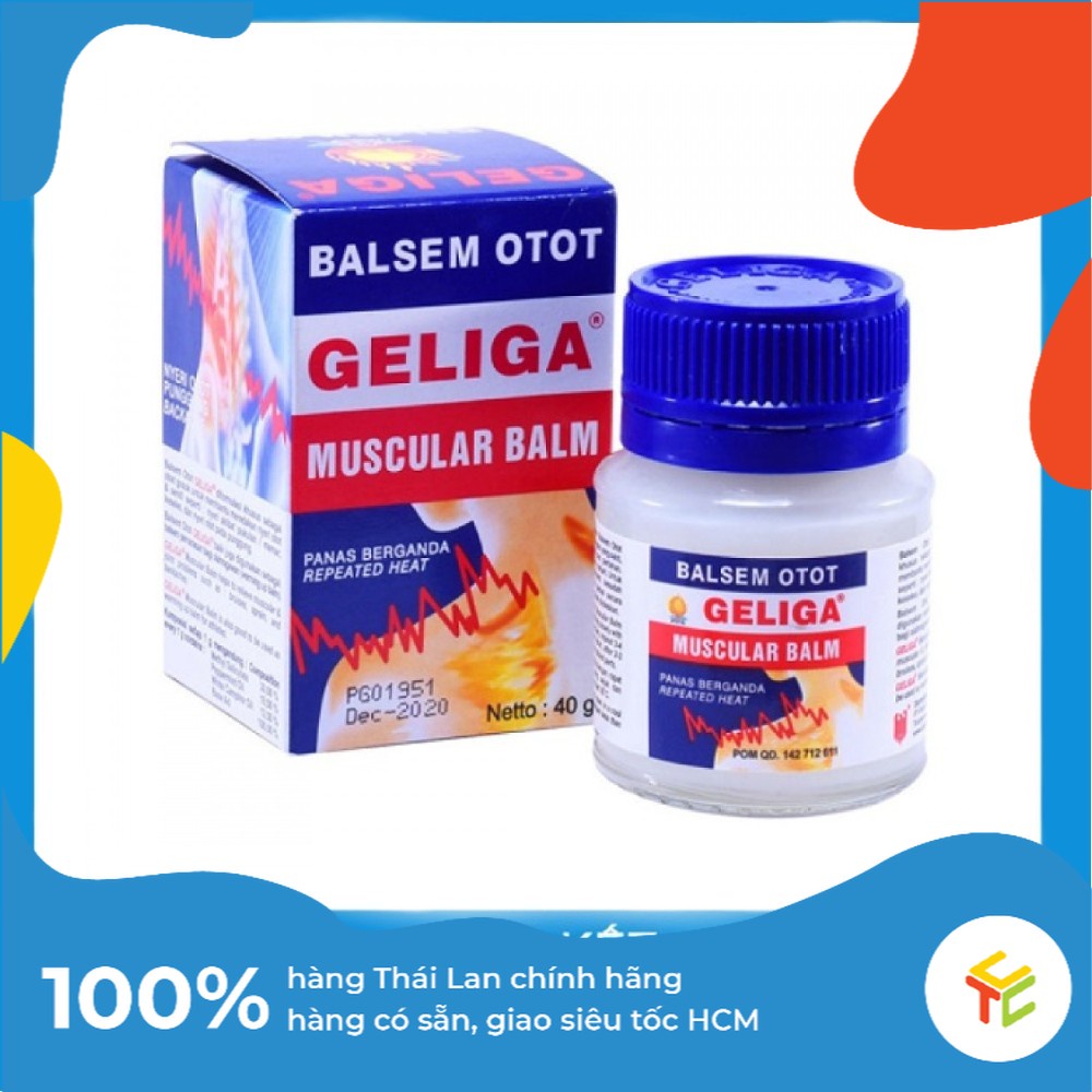 Dầu Cù Là Lửa Geliga Muscular Balm 40g Thái Lan chính hãng