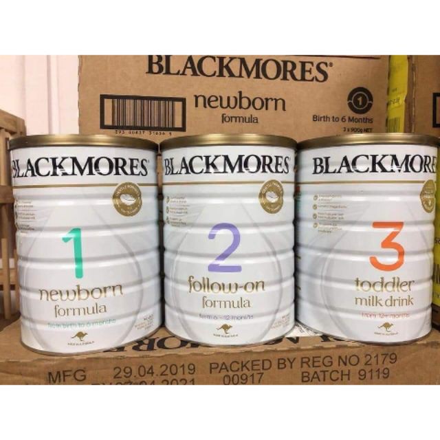 [DATE 5/2023] Sữa BlackMores Đủ Số 1,2,3 Lon 900gr