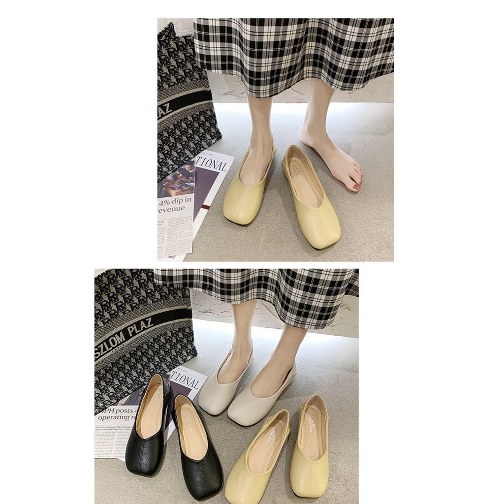 Giày Búp Bê Mũi Vuông Xinh Xắn Dành Cho Nữ | BigBuy360 - bigbuy360.vn