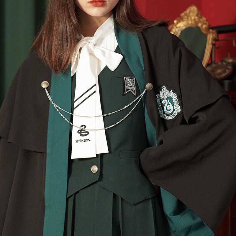 Quần áo Harry Potter 2022 mùa xuân mới đồng phục Slytherin trọn bộ