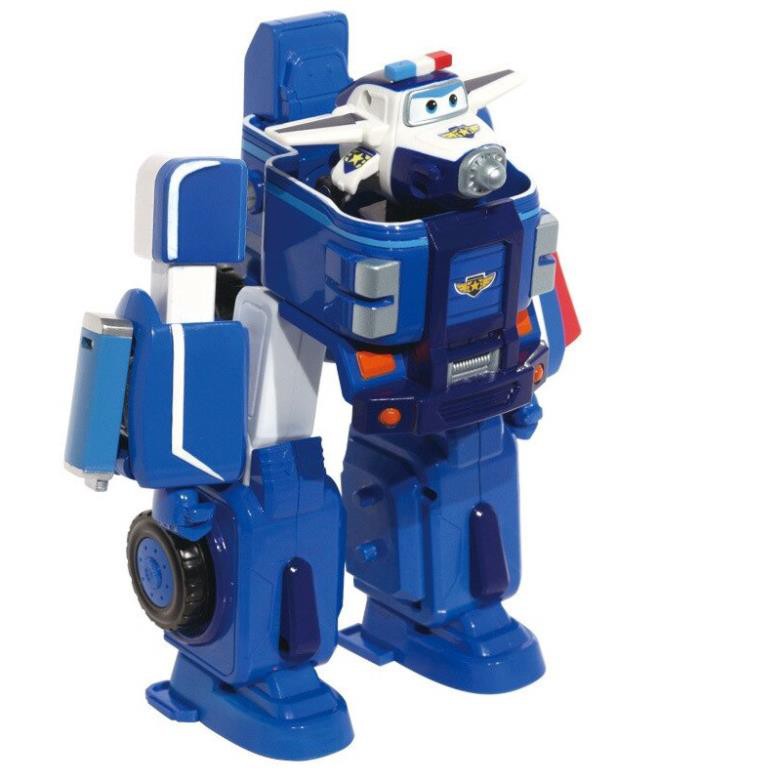 Super wings Đội bay siêu đẳng Máy bay biến hình robot mô hình cảnh sát Paul cỡ lớn đồ chơi trẻ em