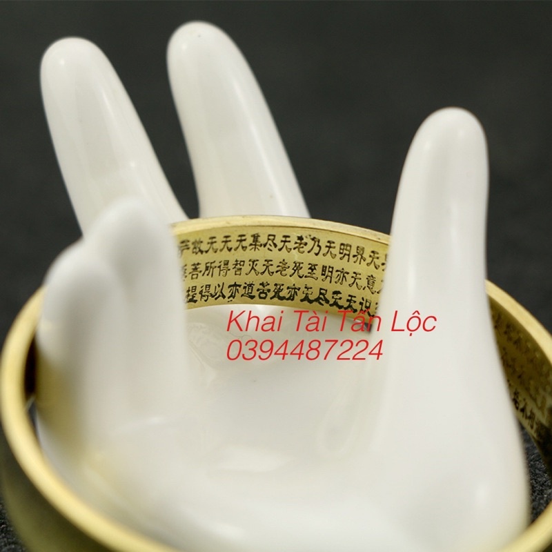 VÒNG TAY HOA SEN CHỮ PHẬT KHẮC BÁT NHẠC TÂM KINH BẰNG ĐỒNG
