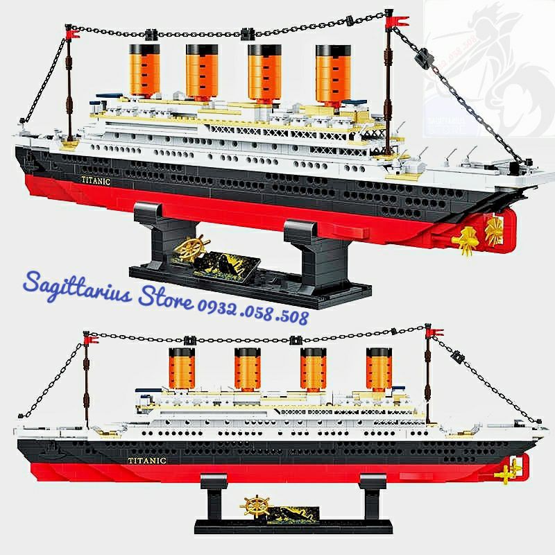 Bộ lego zhegao ql5908 lắp ráp tàu titanic  1202 mảnh  hot - ảnh sản phẩm 2