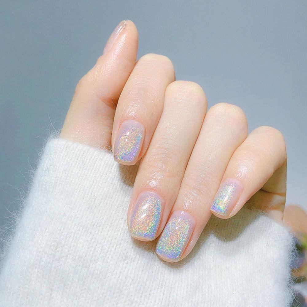 Lọ Nước Sơn Móng Tay 15ML Màu Cầu Vồng Lấp Lánh Chuyên Dụng Cho Nữ