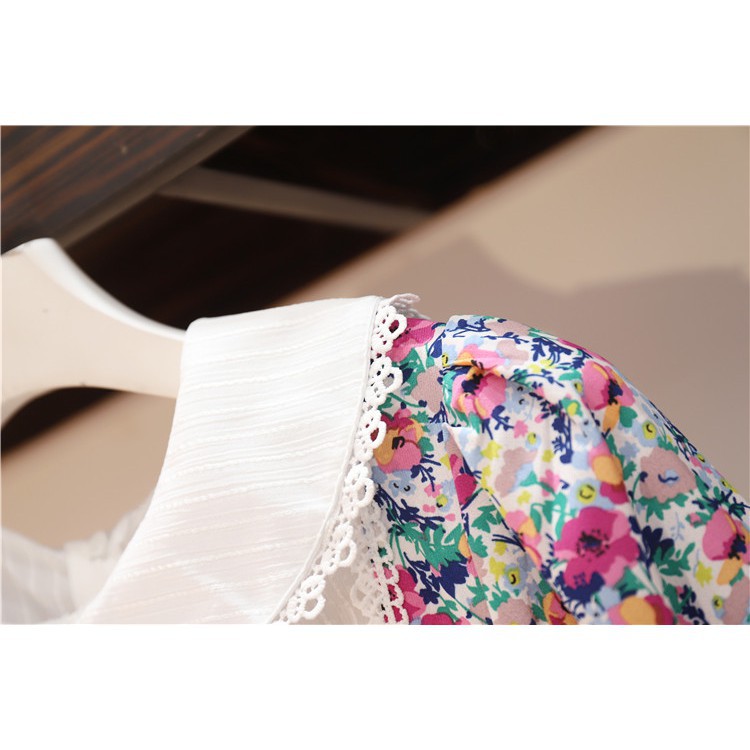 🌸Hàng Order🌸 Váy Hoa Bigsize Cổ Bèo Trắng Tiểu Thư Sang Chảnh🌸Hàng Quảng Châu | BigBuy360 - bigbuy360.vn