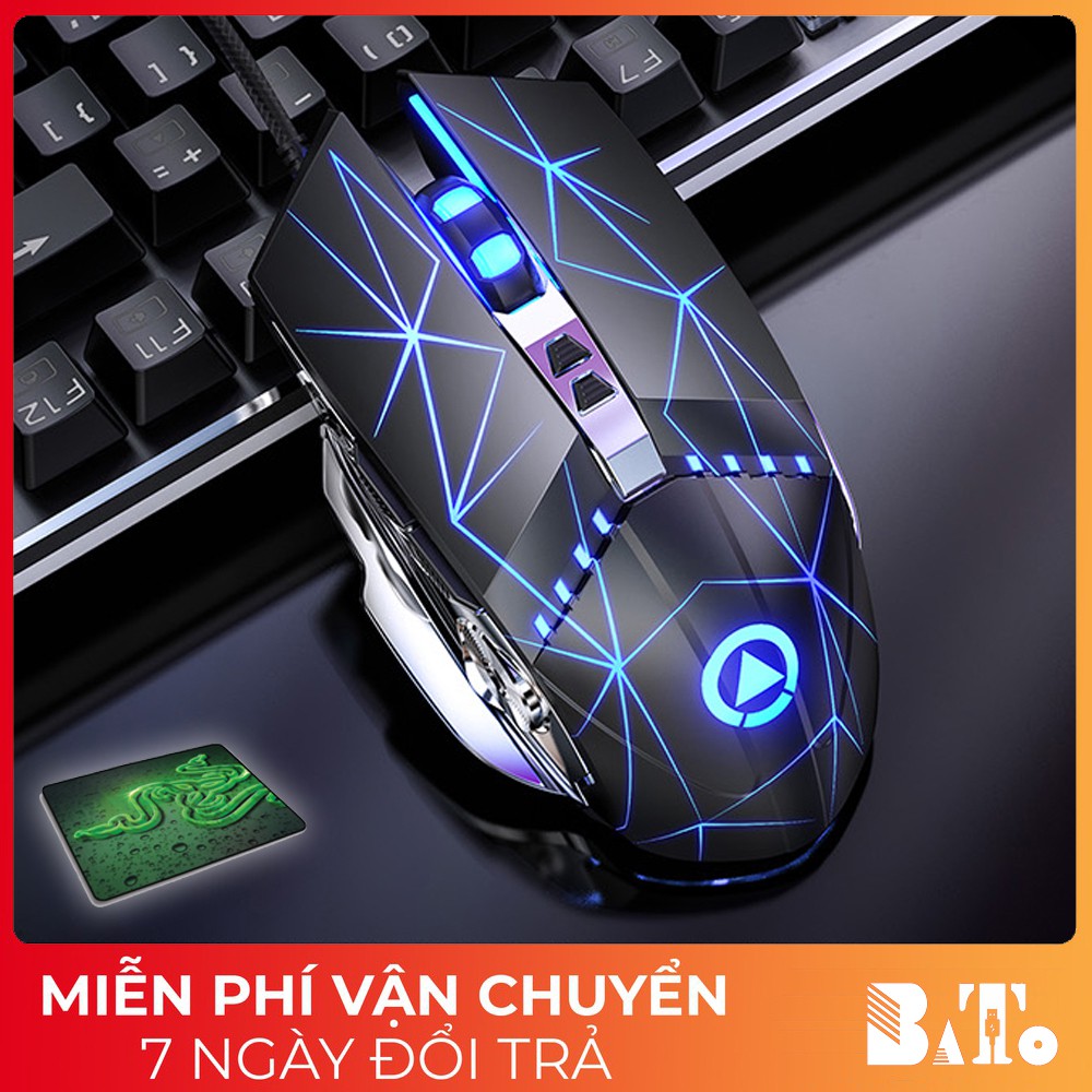 [RẺ VÔ ĐỊCH] Chuột chơi GAME Silver Eagle G3PRO E-sports nút Smart Macro LED quang USB - Tặng lót chuột xịn