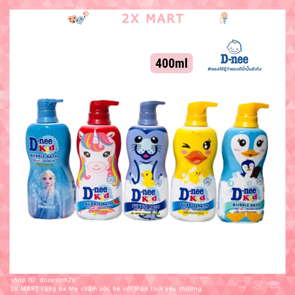 Sữa tắm cho bé Dnee Kid Thái 400ml tắm gội toàn thân trẻ em D-nee chính hãng 2X MART