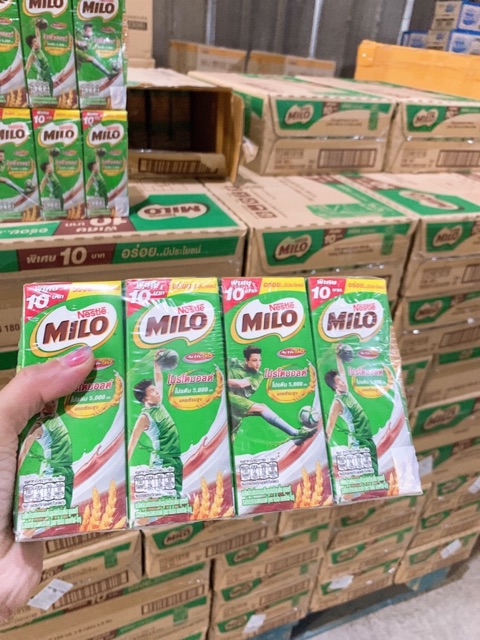 [Combo 1 thùng=48 vỉ] SỮA MILO 180ml Nhập khẩu THÁI LAN<Mẫu Mới>