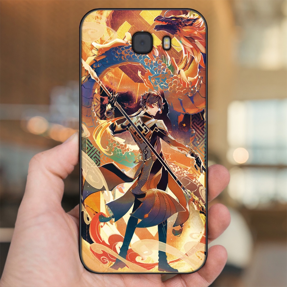 Ốp lưng Samsung C9 Pro viền đen in hình Zhongli Genshin Impact