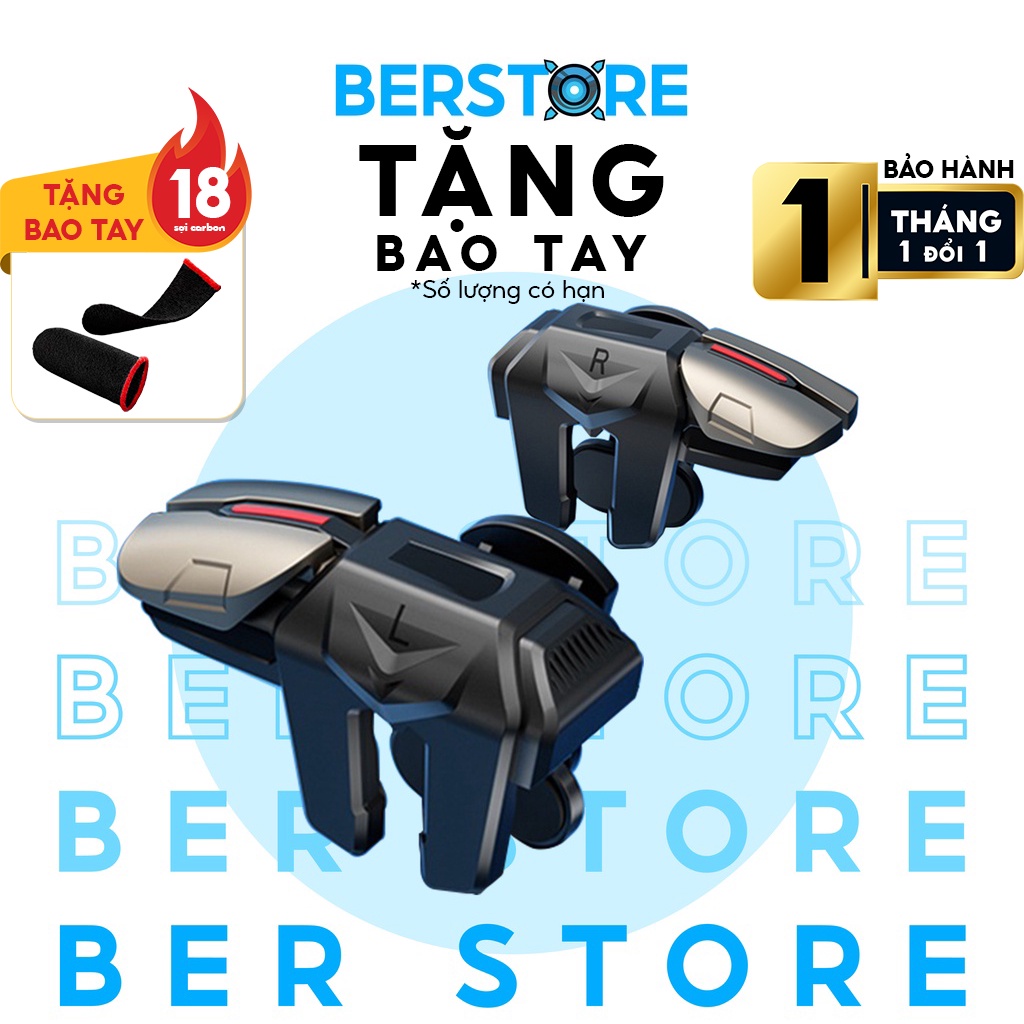 Nút bắn Pubg G21 - Bộ nút bấm cơ chơi game 6 ngón đa năng Free Fire - Tăng độ chính xác