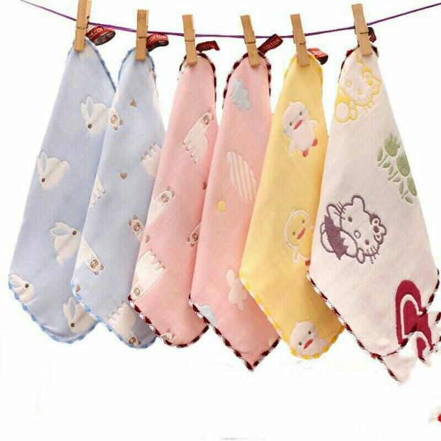 Set 5 Khăn sữa sợi tre lee kid( túi zip)