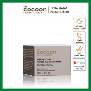 Mặt Nạ Bí Đao Cocoon Giảm Dầu M.ụn Thanh Lọc Trắng Sáng Da Từ Sâu Bên Trong 30ml- CC06