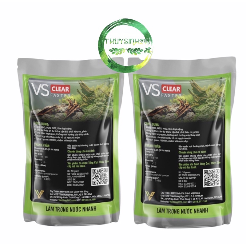 VS CLEAR FASTER (Mua 10 tặng 1)- làm trong nước cấp tốc