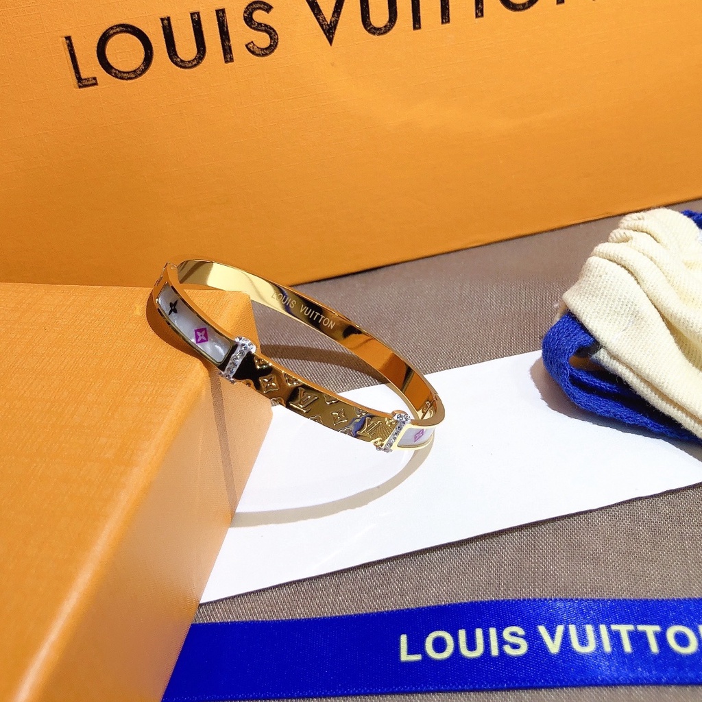 LOUIS VUITTON Vòng Tay LV Cao Cấp Thời Trang Cho Cặp Đôi