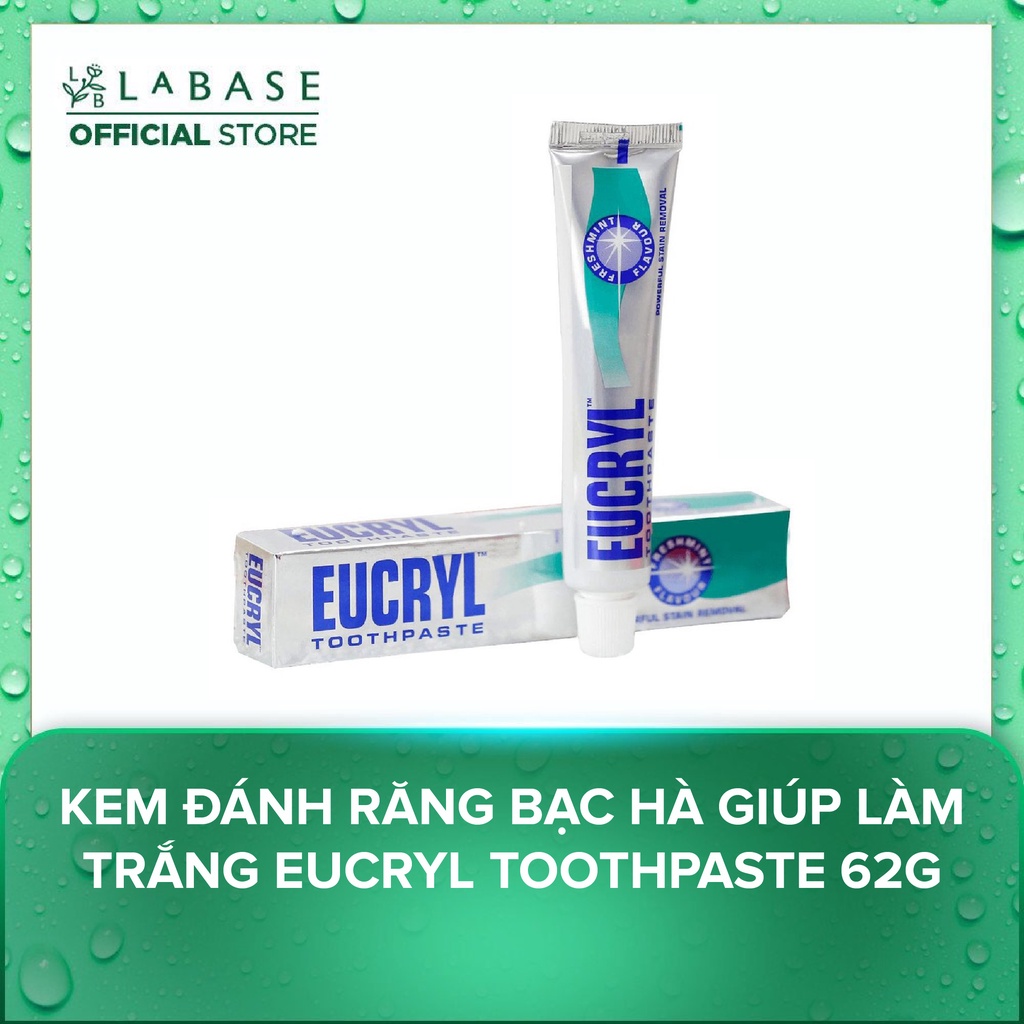 Kem Đánh Răng Eucryl Bạc Hà giúp làm trắng Toothpaste 62g