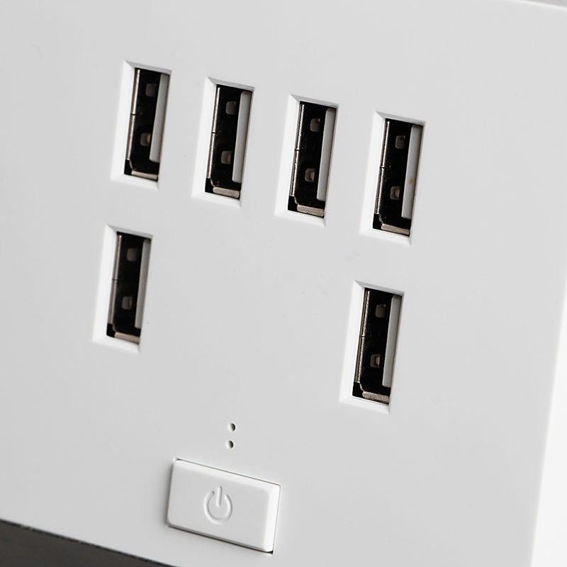Ổ Cắm Điện Gắn Tường 6 Cổng USB 3.4A