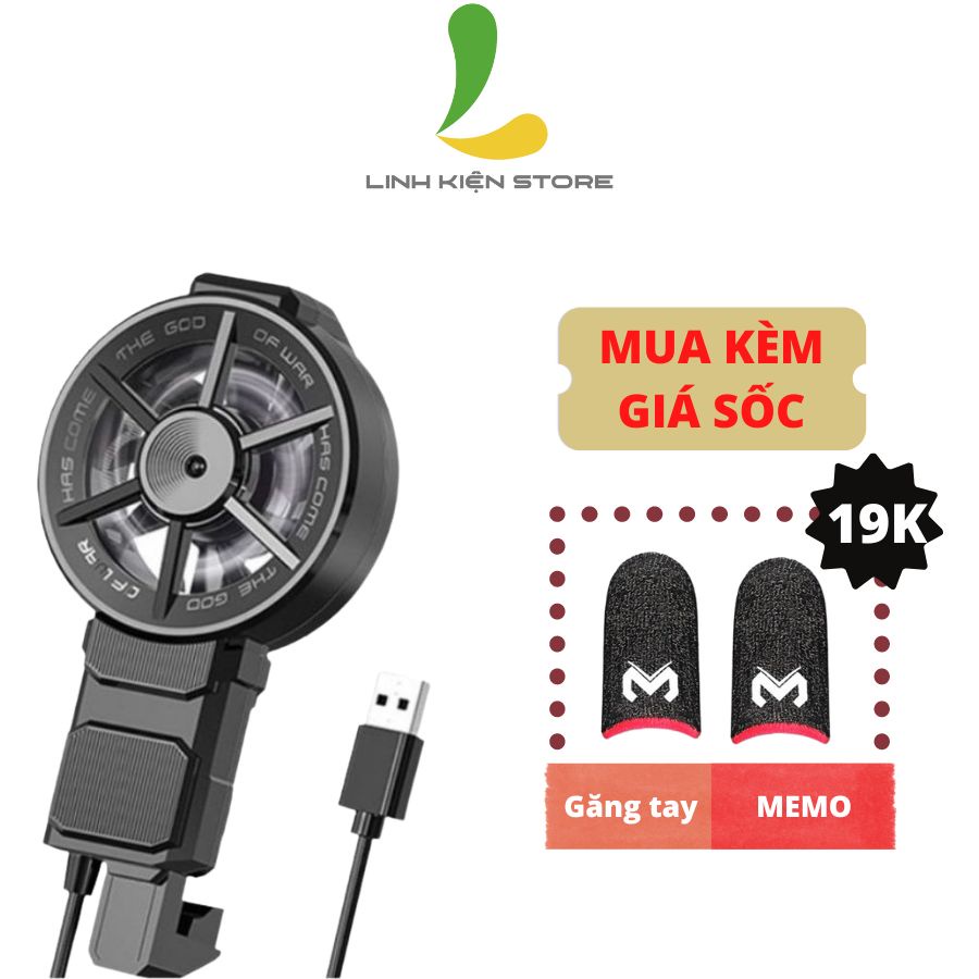 MEMO FL06 - Quạt tản nhiệt gaming dành cho điện thoại nhỏ gọn nhẹ kết nối usb