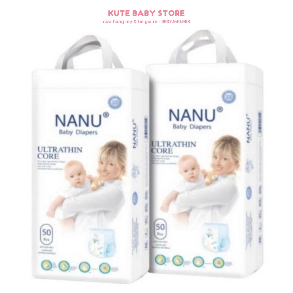 Tã quần Nanu Baby M100 L100 XL100 XXL100 XXXL100