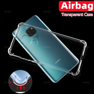 Ốp điện thoại TPU dẻo trong suốt chống sốc các góc cho HUAWEI Mate 10 20 pro 20X 10 9 Pro Lite