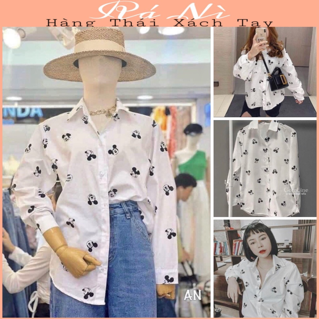 Áo Sơ Mi Gấu Mickey Thái Lan