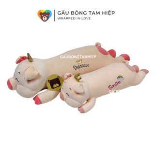 Gấu bông heo đội vương miện, lợn nhồi bông, heo bông hàng Việt Nam chất lượng cao