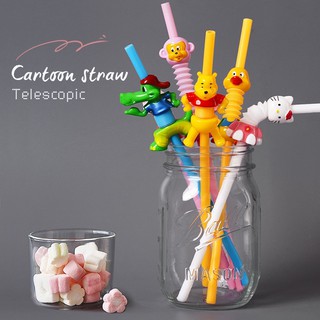 Ống hút 3d nhiều hình dễ thương 28cm