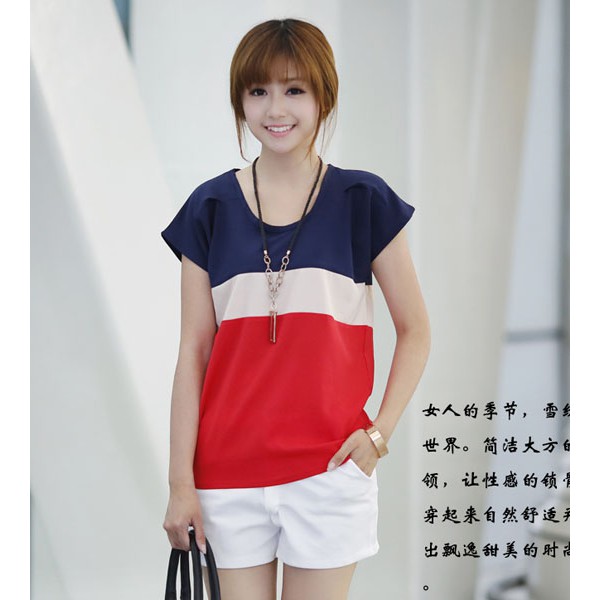 Thời Trang Nữ, áo voan nữ 3 màu cá tính, GL0864 - ĐỎ