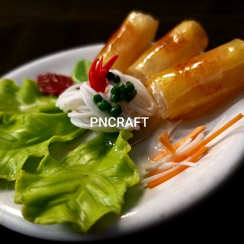Đồ chơi mô hình món ăn BÚN CHẢ GIÒ