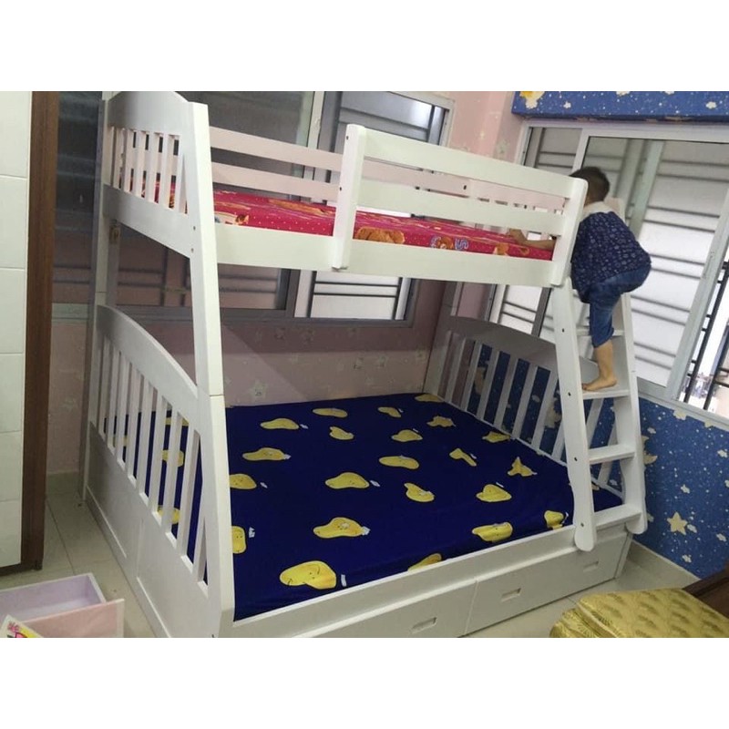 [XẢ HÀNG] Giường 2 Tầng Mango- Trắng | BigBuy360 - bigbuy360.vn