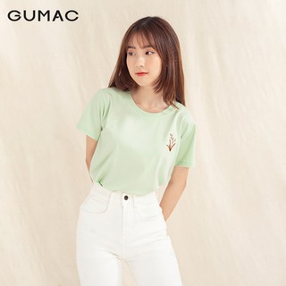 Áo thun thêu hoa ATA1083 GUMAC