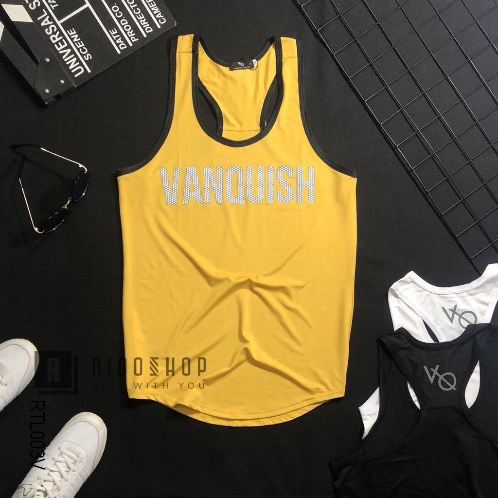 Áo thun nam ba lỗ cực đẹp Tanktop Vanquish cực đẹp RTL003 - áo phông nam tập gym Riooshop