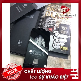 Kính Cường Lực King Kong Cho Iphone Xs Max Full Màn Chống Bám Vân Tay + Loại Cường Lực 9D