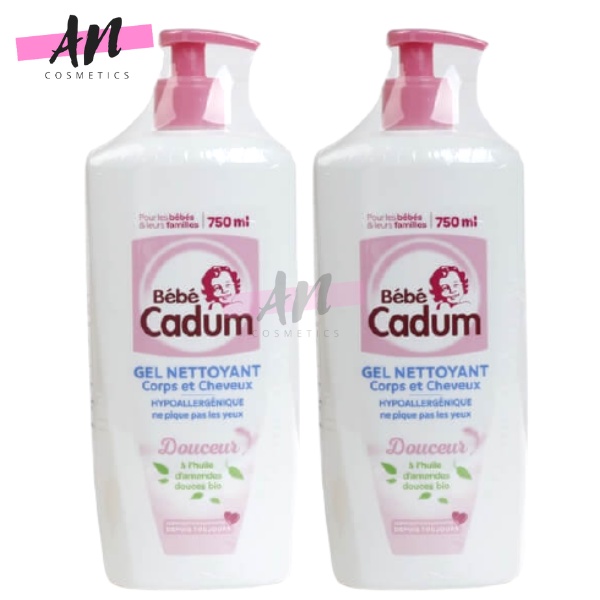 Sữa tắm gội cho trẻ sơ sinh Bebe Cadum Gel Nettoyant Corps Et Cheveux 750ml