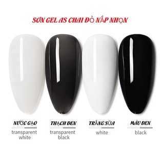 Sơn Gel AS Chai Đỏ Trắng Đen 15ml