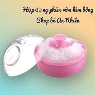 Hộp Đựng Chấm Phấn Kèm Bông Phấn