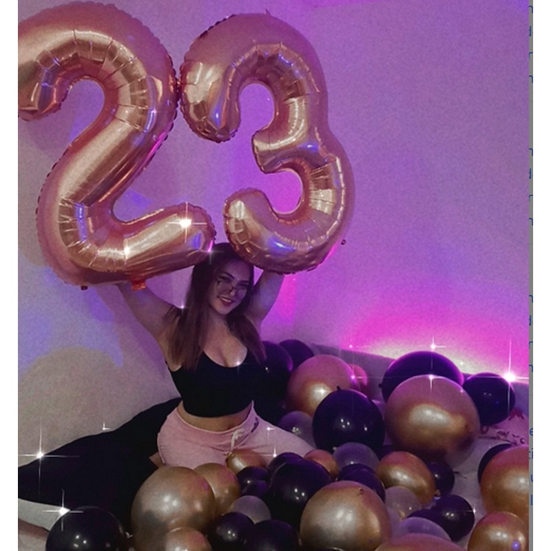 Bong Bóng Nhôm 40 Inch Hình Số 5 Màu Sắc Dùng Trang Trí Tiệc Cưới Sinh Nhật