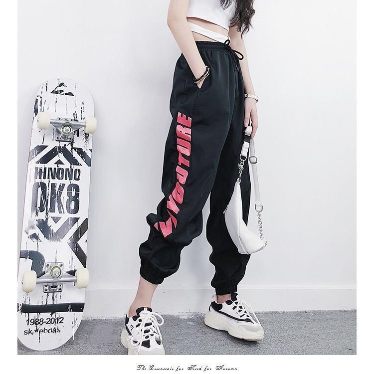 Quần Thể Thao Ống Rộng Phong Cách Hip Hop Thời Trang Hàn Quốc