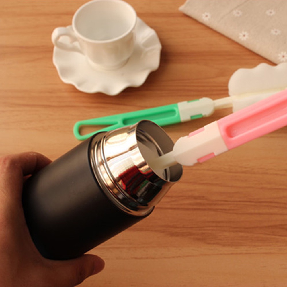 Cọ Rửa Ly Cốc/Bình Sữa Bằng Bọt Biển Cán Dài Có Thể Tháo Rời