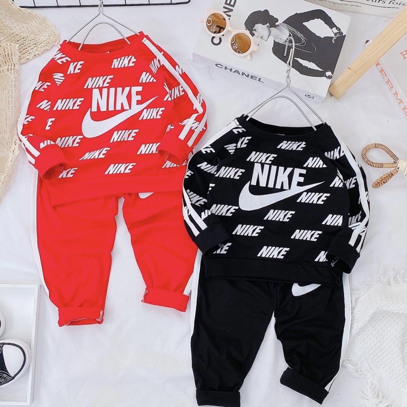 Bộ Cottton Dài Tay Bé Trai/Bé Gái❤️Bộ Thể Thao Chất cotton có giãn 4 chiều siêu mềm mịn cho bé❤️ Bộ in tên thương hiệu