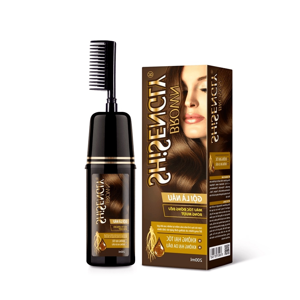 Dầu Gội Phủ Nâu Cao Cấp SHISENGLY Làm Nâu Tóc &amp; Giảm Rụng Tóc - Hàng Chính Hãng - 200ML
