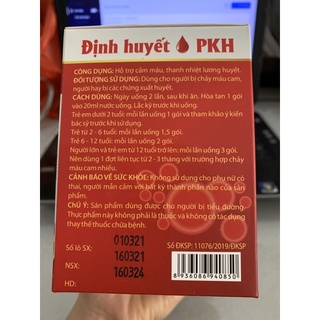 Định huyết pkh chính hãng