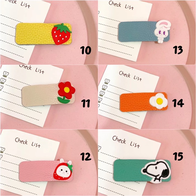 Cặp mái lông xù/da pu hoạ tiết ngộ nghĩnh 19 mẫu