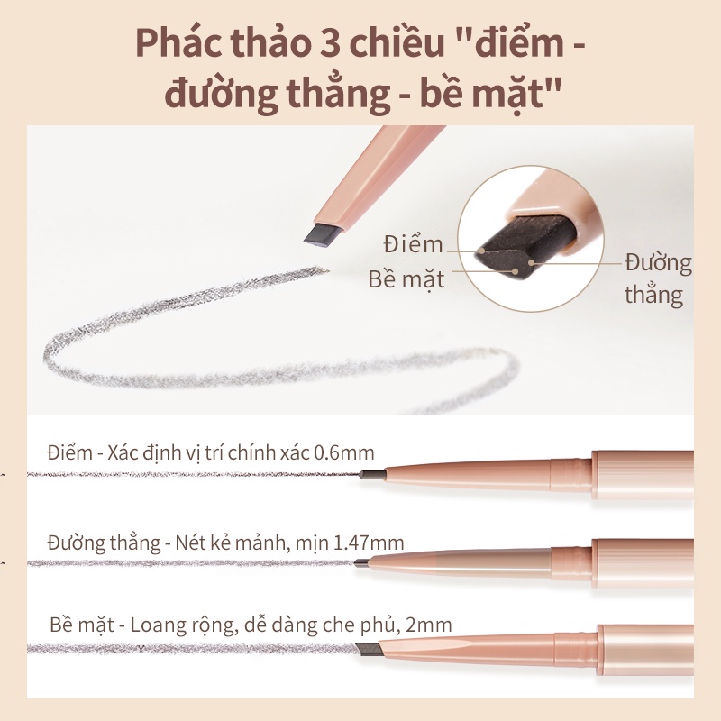 Chì kẻ mày JUDYDOLL đầu chì hình tam giác chống thấm nước 0.07g nhiều màu tùy chọn cao cấp