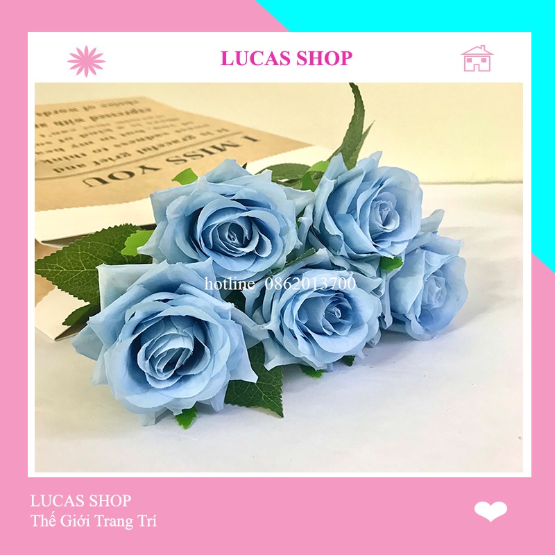 Hoa Giả- Hoa Hồng Cánh Xoắn 1 Bông 47cm Decor Nhà Cửa, Văn Phòng Siêu Xinh