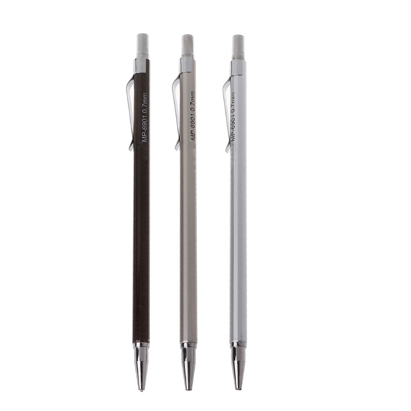 Set 3 Bút Chì Bấm Ngòi 0.7mm Cho Học Sinh