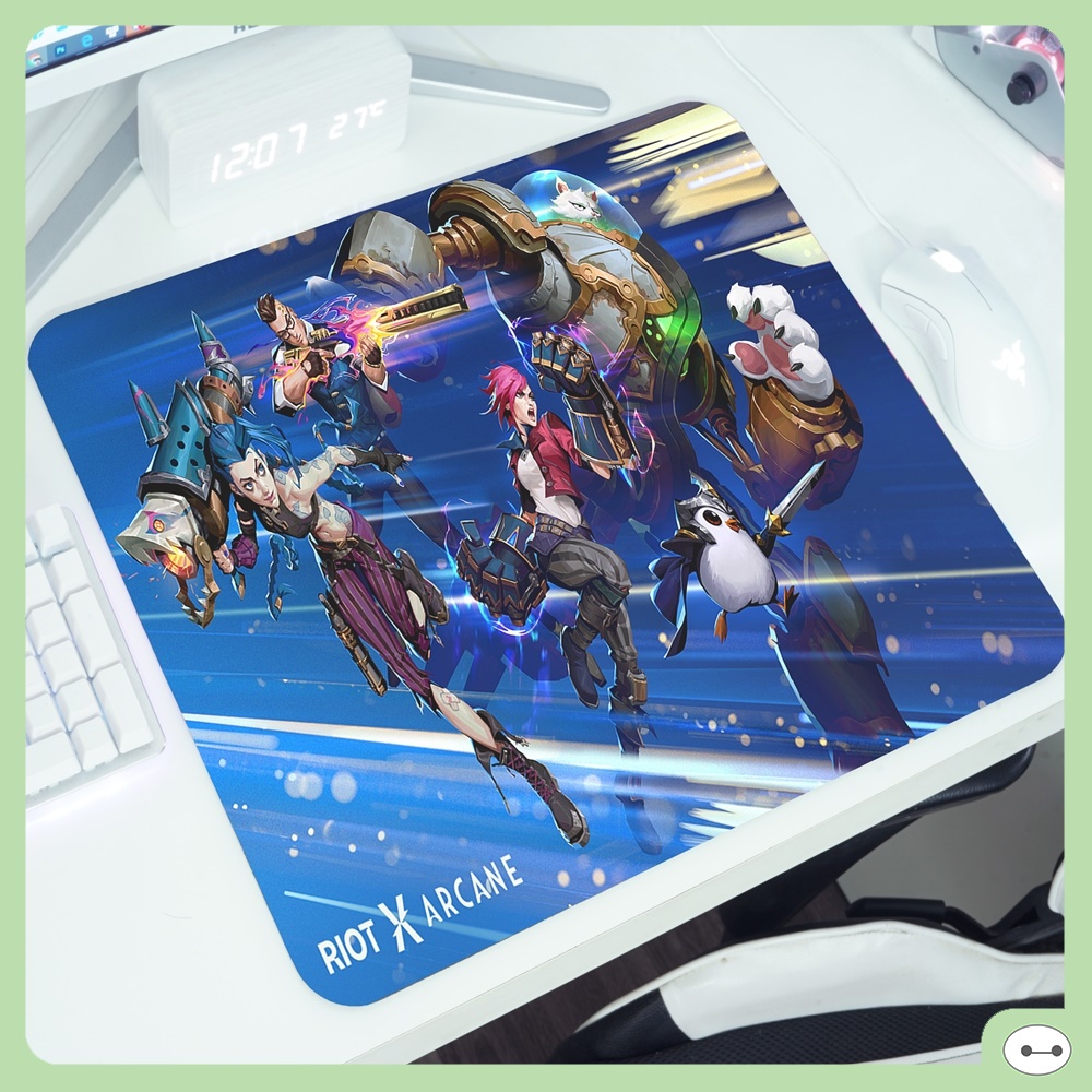 Bàn Di Chuột/Lót Chuột/Pad Chuột Cỡ Lớn LOL RIOT X ARCANE size 26x21cm - 35x30cm - 45x40cm [doloicomputer.vn]