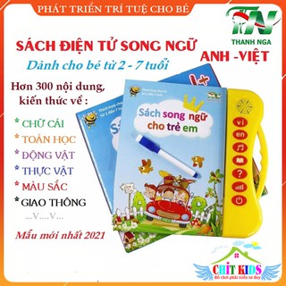 Sách nói song ngữ cho bé học tiếng Anh và tiếng Việt Thanh Nga 2021