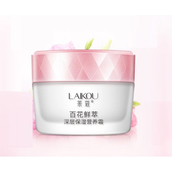 Kem dưỡng ẩm LAIKOU 50g giúp sáng mịn và trẻ hóa làn da - Chiết xuất Hoa Ly