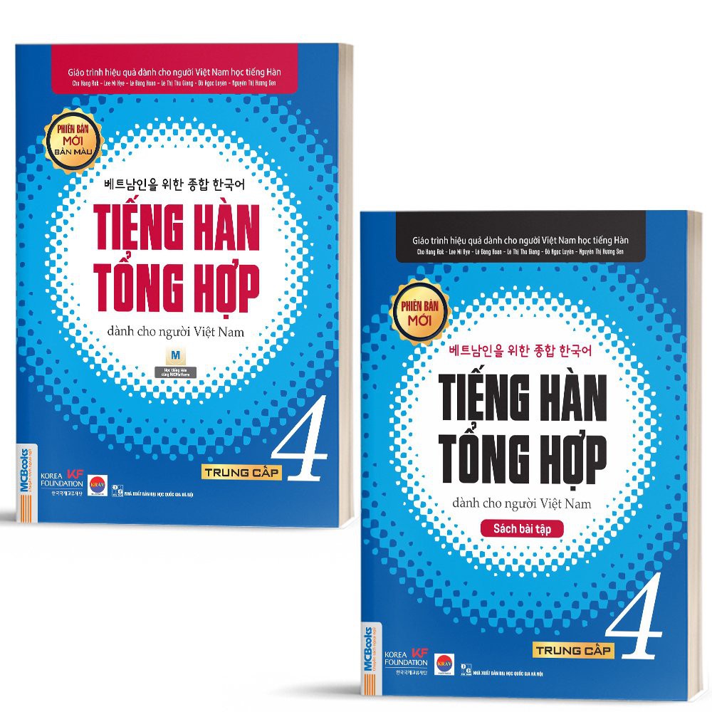 Sách - Combo Tiếng Hàn Tổng Hợp Dành Cho Người Việt Nam Cao Cấp 4 (Giáo trình + SBT)