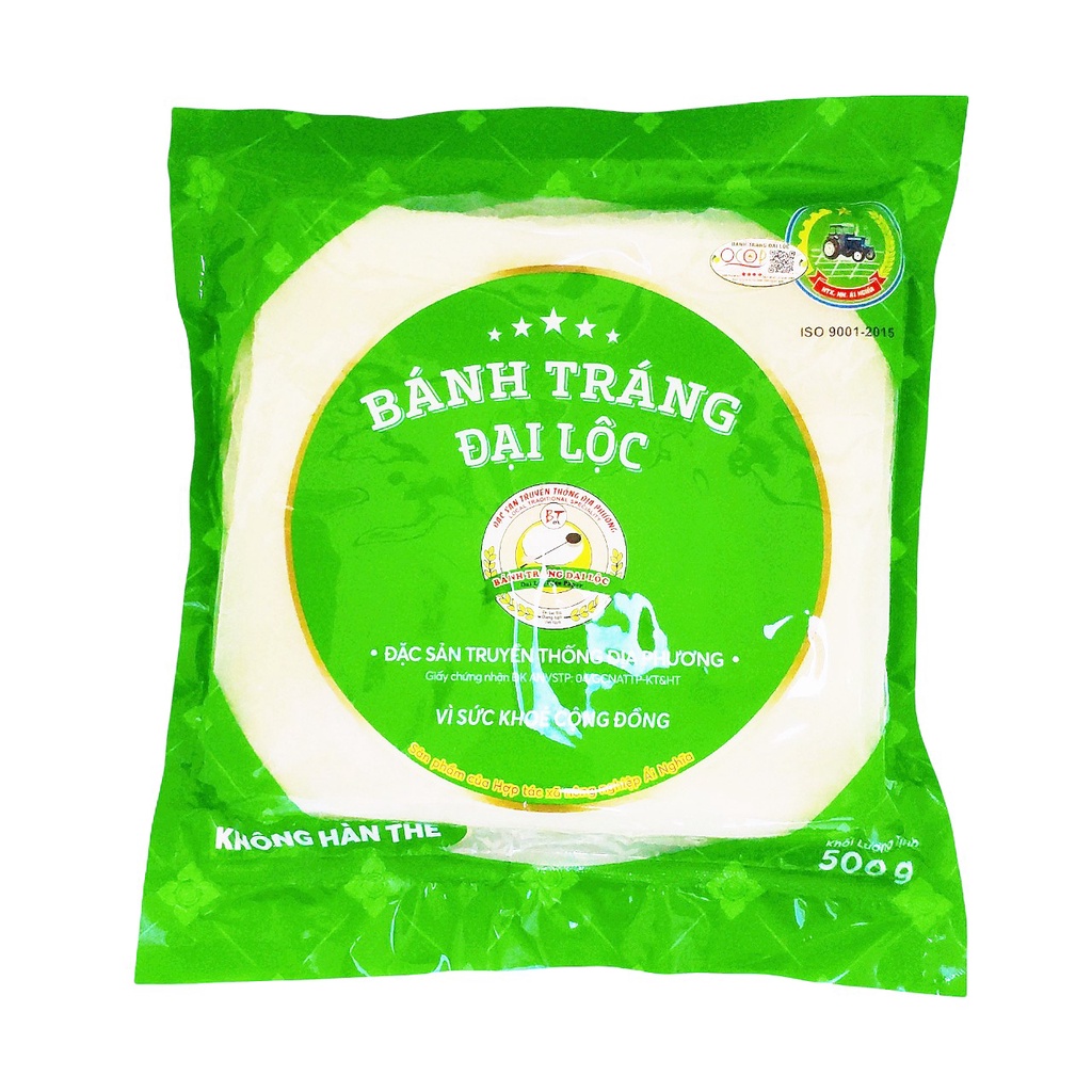 Bánh tráng Đại Lộc Ái Nghĩa gói 500g - Đặc sản Quảng Nam